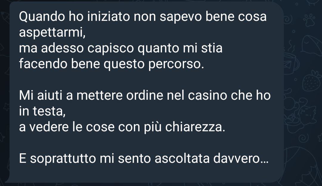 Feedback text coaching — chiarezza mentale